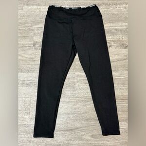 Guess Black Leggings with Red Accents